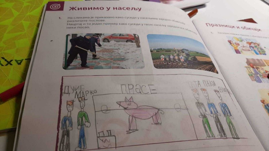 Kako je mala Dunja domaćim zadatkom pokazala duh srpskog druženja - Tata, komšije i prase na ražnju